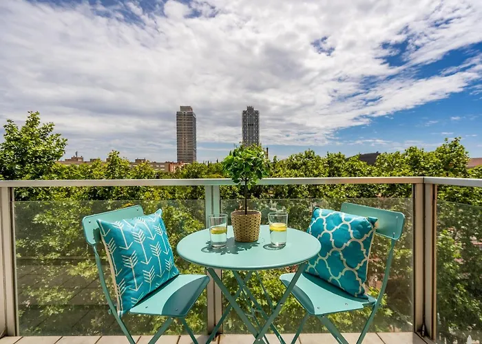 Daire Lodging Beach Penthouse Near Center With Pool Barselona